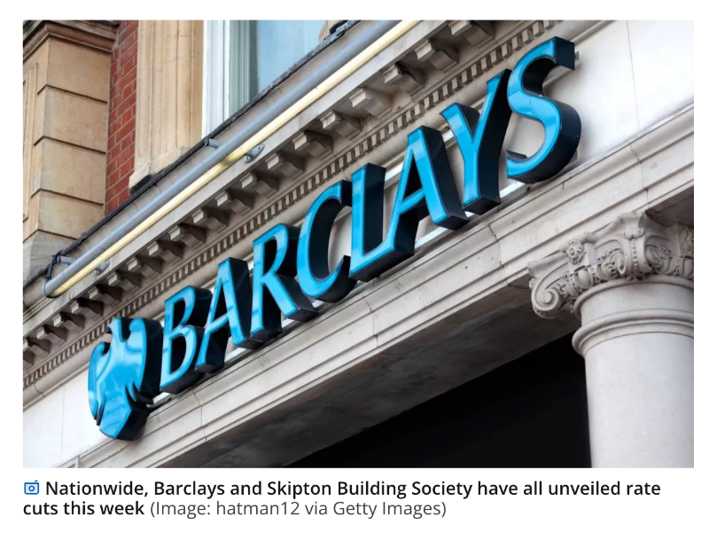 Barclays, Nationwide, Skipton and TSB mortgage price war saving customers more than £1,000